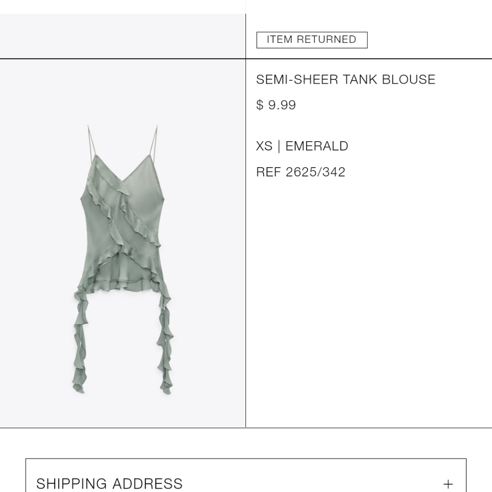 Zara shirt
